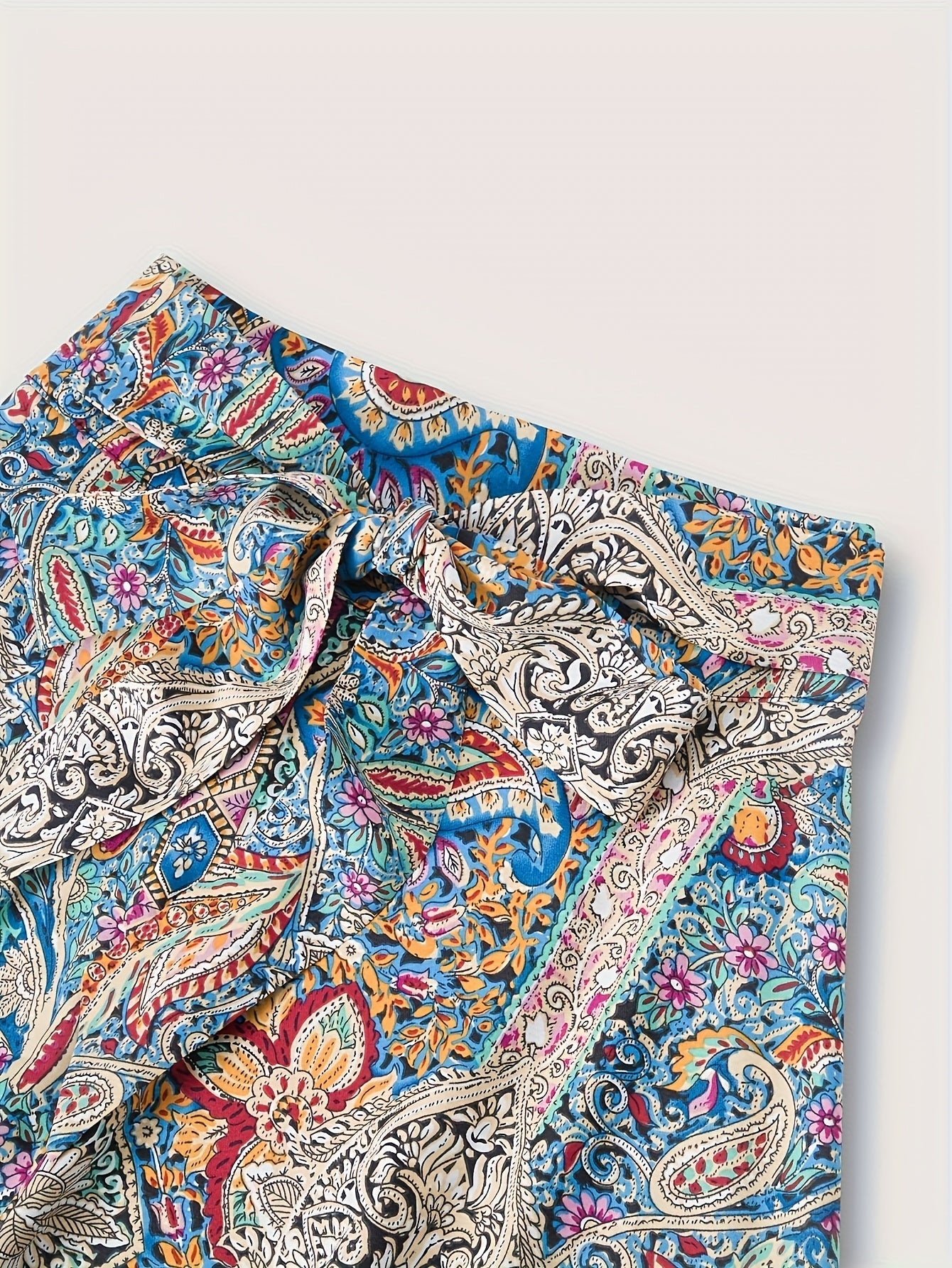 Damkjol Elegant Midilång med Bohemisk Stil för Vår och Sommar