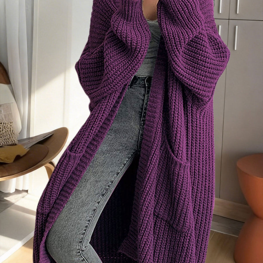 Women's Oversized Longline Knit Cardigan