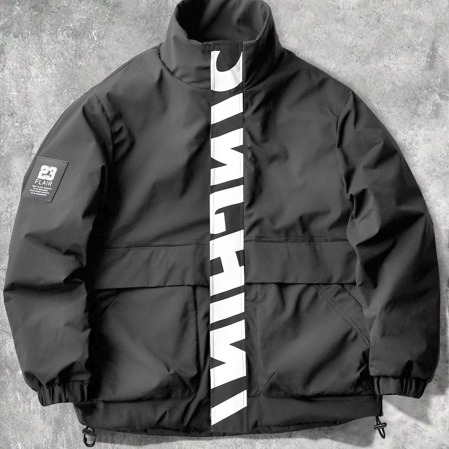 Unisex puffjacka med ståkrage och reflekterande detalj, flera färger