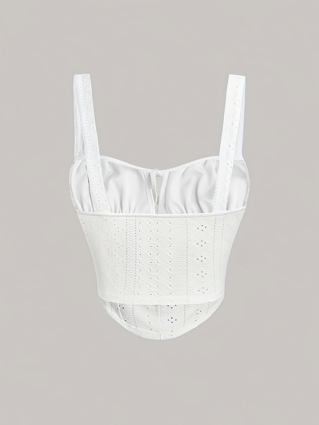 Dam Bustier Top med Knytning – Feminint och Trendigt Modeplagg för Vår och Sommar