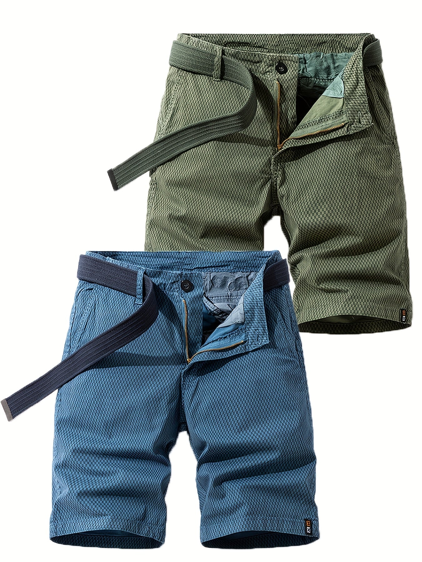 Herrshorts med bälte – Avslappnade och stilrena shorts för vardag och fritid