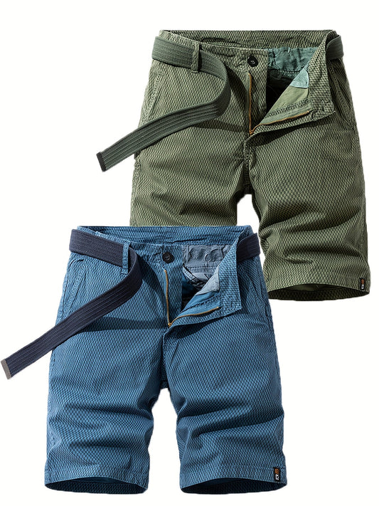 Herrshorts med bälte – Avslappnade och stilrena shorts för vardag och fritid
