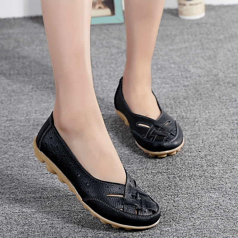 Dam Ballerinaskor Slip-on Klassiska Flats för Vardag och Sommar