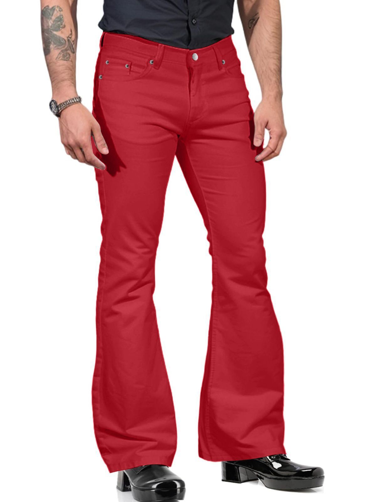 Charles – Casual Bell-bottom Byxor för Män