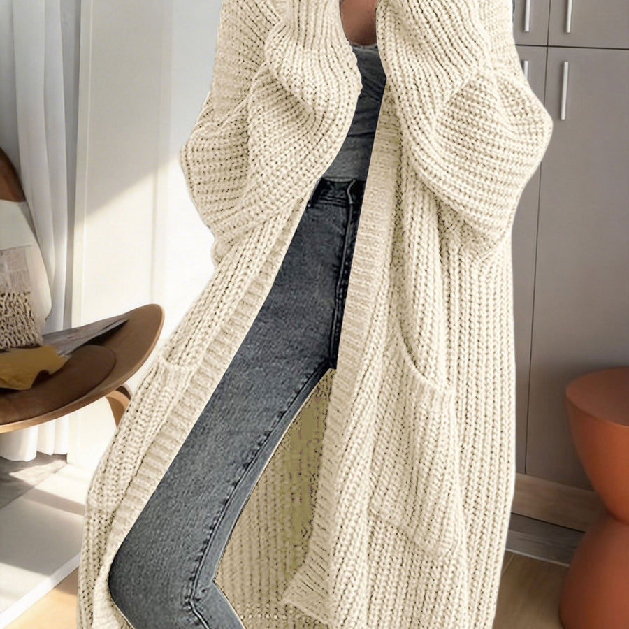 Women's Oversized Longline Knit Cardigan