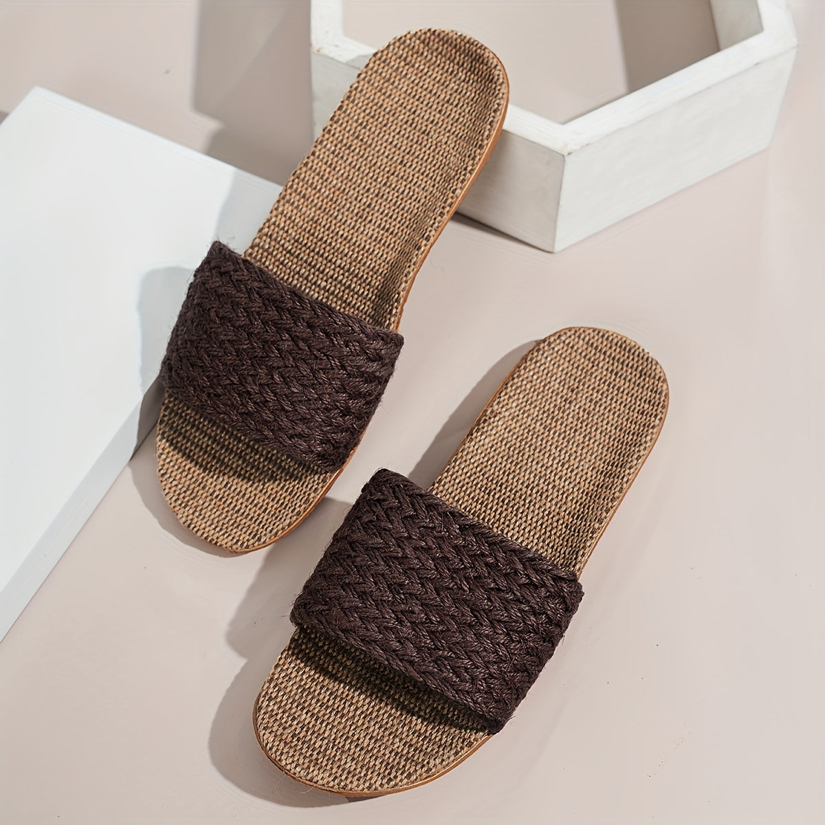 Dam Sandaler Slip-in Platta Häl Somriga Casual Tofflor
