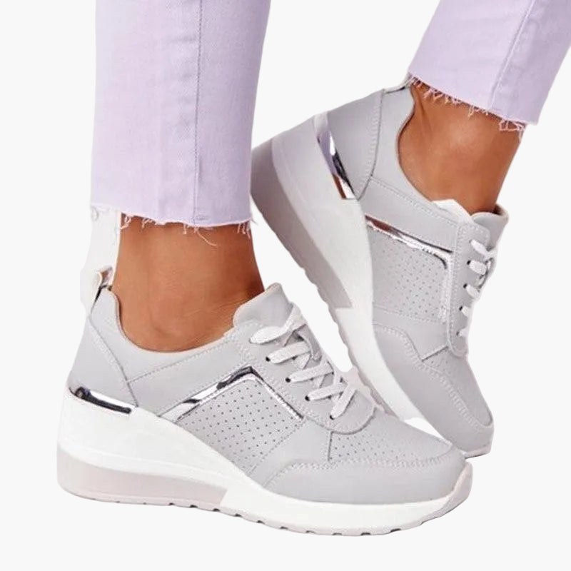 Dam Sneakers Plattform Trendiga Komfortskor för Vardagsbruk och Mode