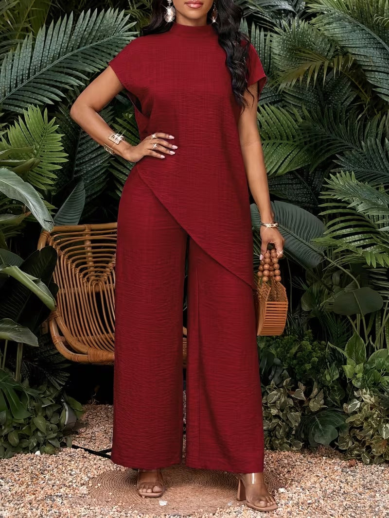 Dam Jumpsuit Asymmetrisk Elegant Vår/Sommar Fest & Vardag