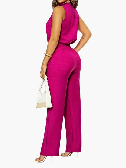 Dam Elegant Byxdress Perfekt för Kontor och Fritid