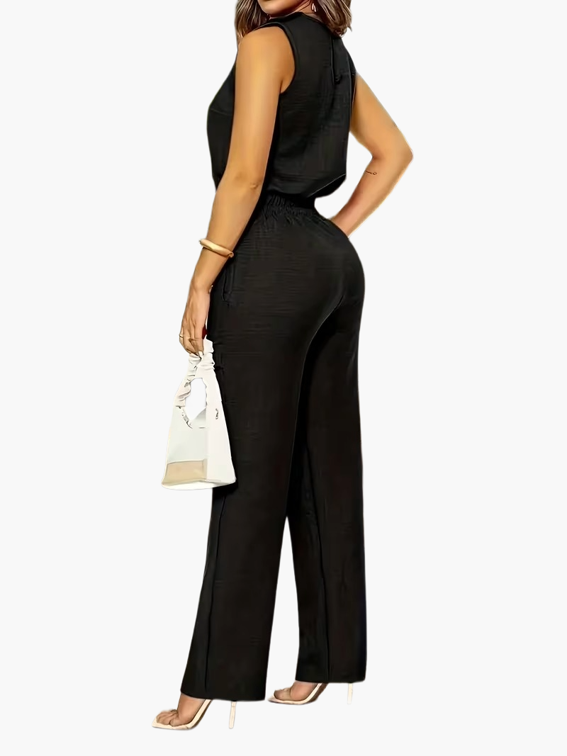 Dam Elegant Byxdress Perfekt för Kontor och Fritid