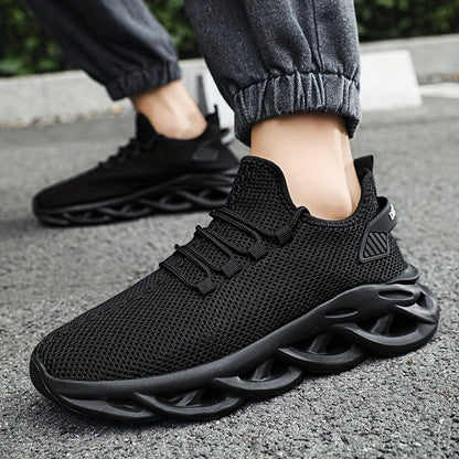 Herr Sneakers Sportiga Löparskor med Modern Design för Träning och Vardag
