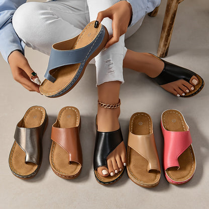 Damsandaler med kilklack för vardag och semester – modern slip-in design, ergonomisk komfort