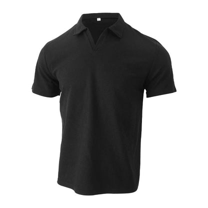 Herr Piké T-shirt Slim Fit – Modern och Stilren Kortärmad Pikétröja för Vardag och Arbete