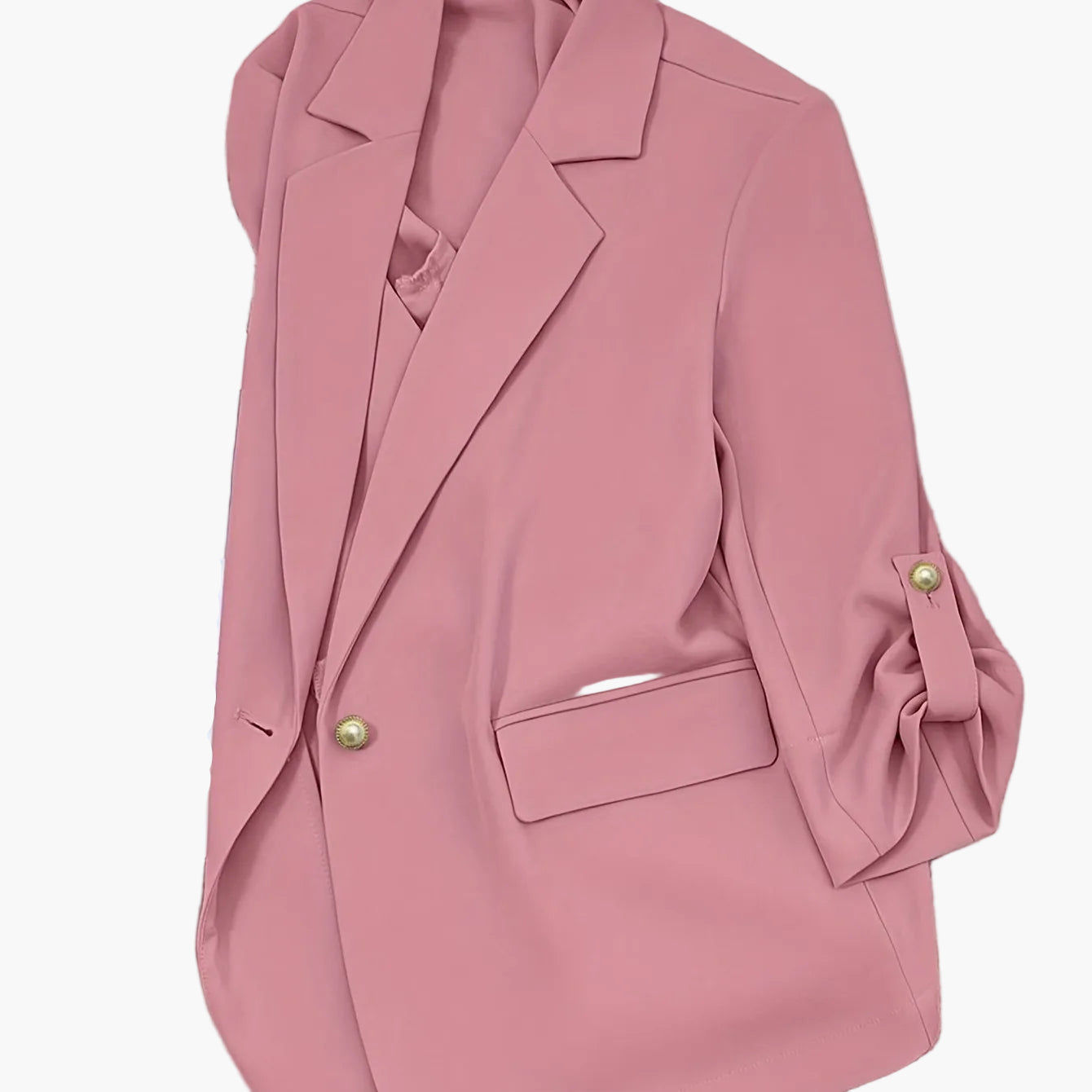 Dam Blazer Casual Vår/Sommar Kavaj med Enkelknäppning och Modern Design