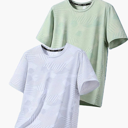 Herr T-shirt Set – Avslappnad Tropisk Stil, Perfekt för Vardagsbruk och Semester