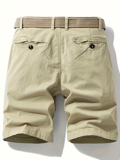 Herr Bermuda Shorts med Bälte – Avslappnad Stil för Sommar och Fritid