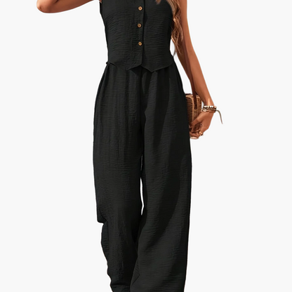 Dam Byxdress Ärmös Elegant Västlook Vår/Sommar Fest & Vardag
