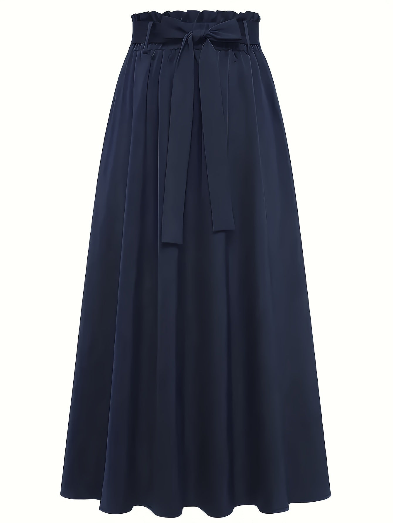 Dam Kjol Midja med Knytband Elegant A-Linje Vardagsstil
