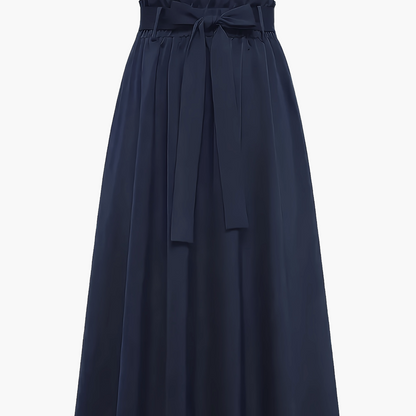 Dam Kjol Midja med Knytband Elegant A-Linje Vardagsstil