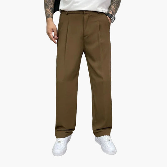 Herrbyxa Wide-Leg – Modern, Elegant och Bekväm Byxa för Vardag och Fest
