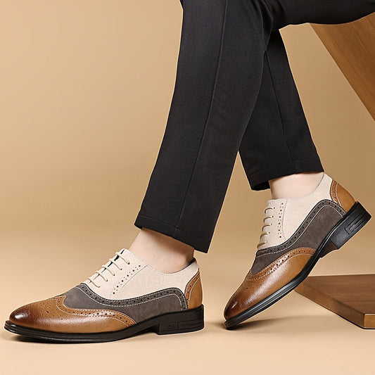 Herr Skor Klassiska Brogue Oxford Snygga Vardagsskor