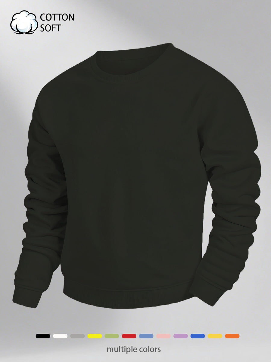 Men's Classic Crewneck Pullover Sweatshirt