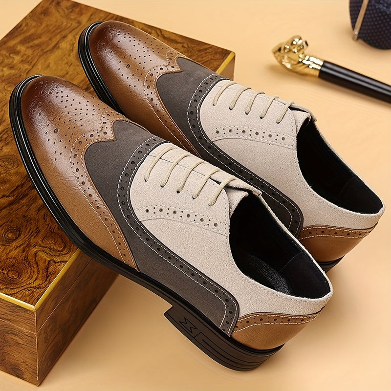 Herr Skor Klassiska Brogue Oxford Snygga Vardagsskor