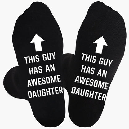 Herrsockor med text – Roliga strumpor med budskap för pappa – Best Dad Ever presentidé
