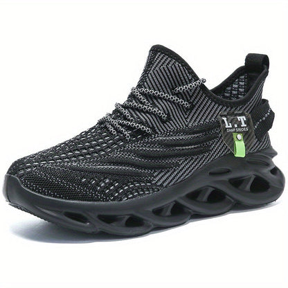 Herr Sneakers Sportiga Löparskor med Modern Design – Bred Passform och Unik Sula