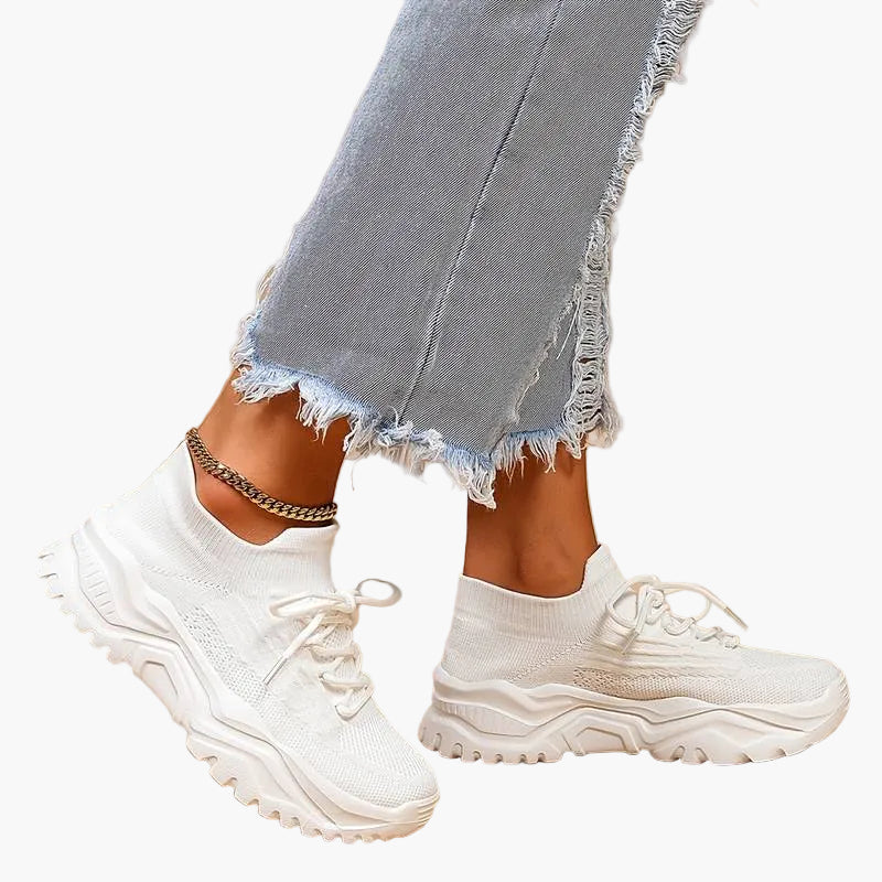 Dam Sneakers Chunky Streetstyle Mode Vardagsskor