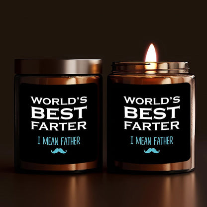 Herrarnas roliga presentljus - World's Best Farter (I Mean Father) - Perfekt för fars dag eller födelsedag