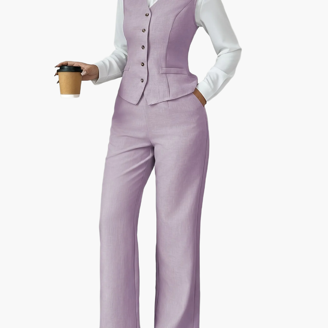 Damkostym Elegant Västdress för Kontor och Vardag