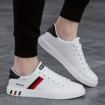 Herr Sneakers Sportiga Vardagsskor med Låg Profil - Trendig och Bekväm för Fritid och Stadsliv