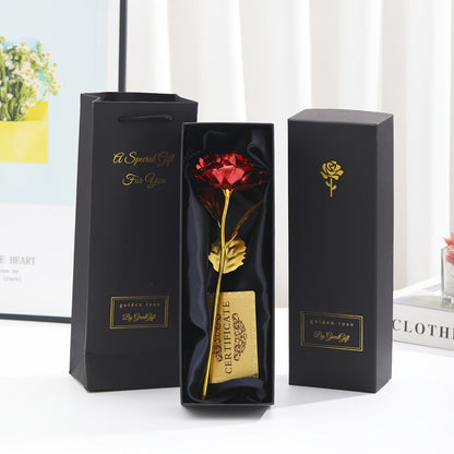 Elegant Dekorativ Evighetsros i Presentbox – Perfekt Gåva för Kvinnor, Romantisk Inredning och Jubileum