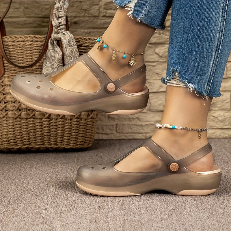 Dam Sandaler Plattform Mary Jane Stil – Bekväma och Stilrena Vardagsskor