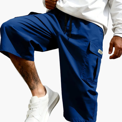 Herr Bermudashorts i cargo-stil för vardagsbruk och streetwear