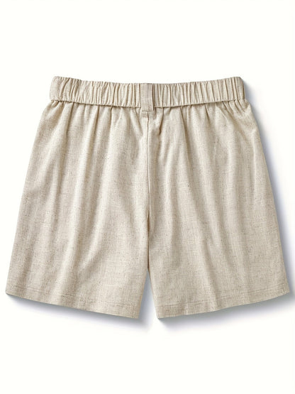 Herrshorts med bohemisk dragsko och tofs – avslappnad sommarstil för semester och strand