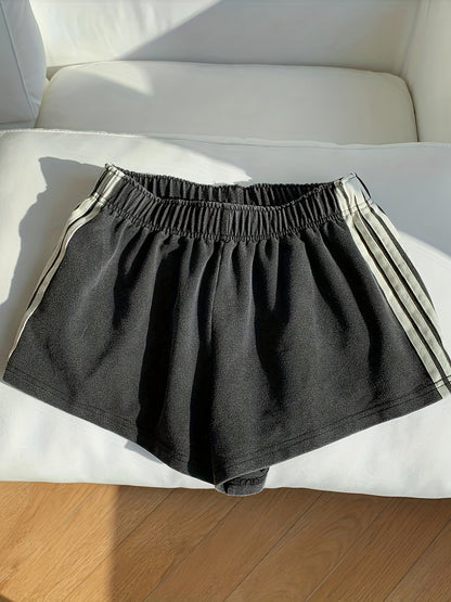 Damers sportiga shorts med avslappnad passform för löpning och fritid