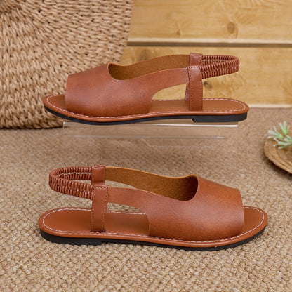 Dam Sandaler med Flätad Häl för Vardagsbruk - Bekväma Slingbacks för Sommar och Fritid