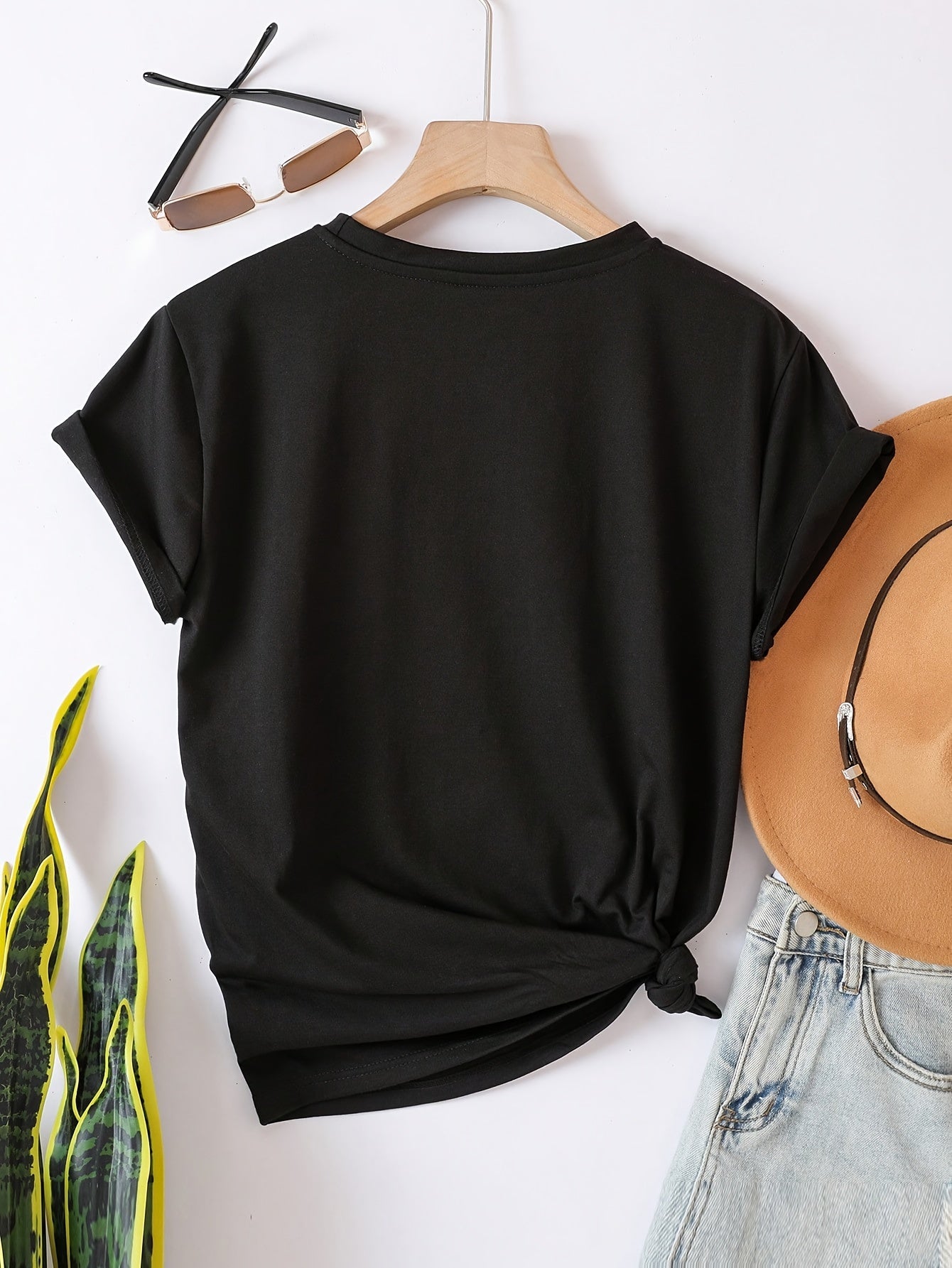 Dam T-shirt med tryck – Perfekt Oimponerad, Casual Stil, Vardagsanvändning