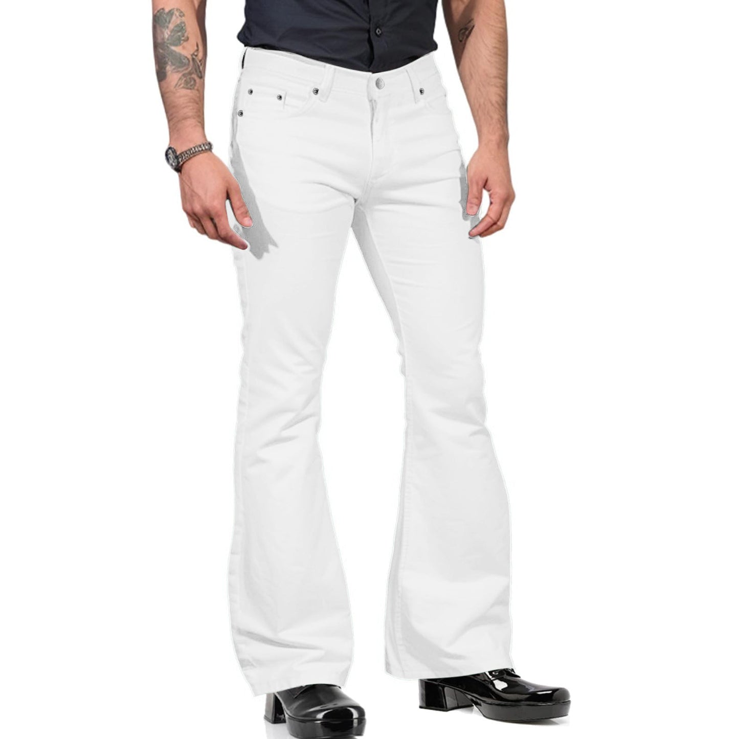 Charles – Casual Bell-bottom Byxor för Män