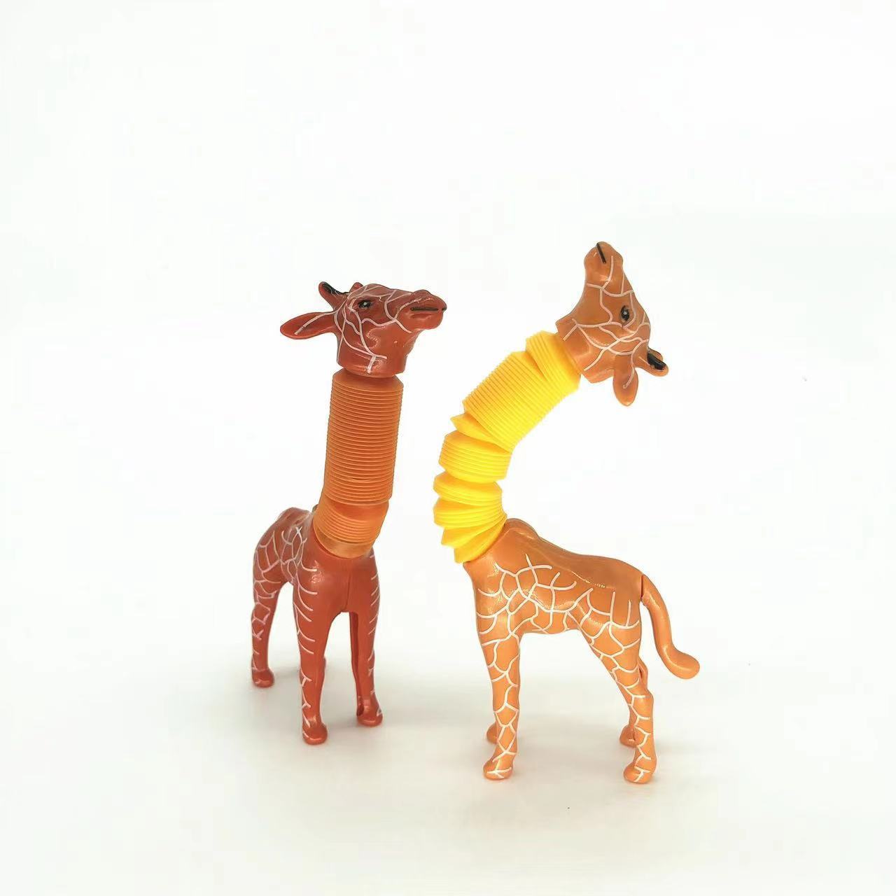 Barnleksak Giraff, Sugekopp & Teleskopisk Rör, Fidget Deformation, Pedagogisk Stressleksak