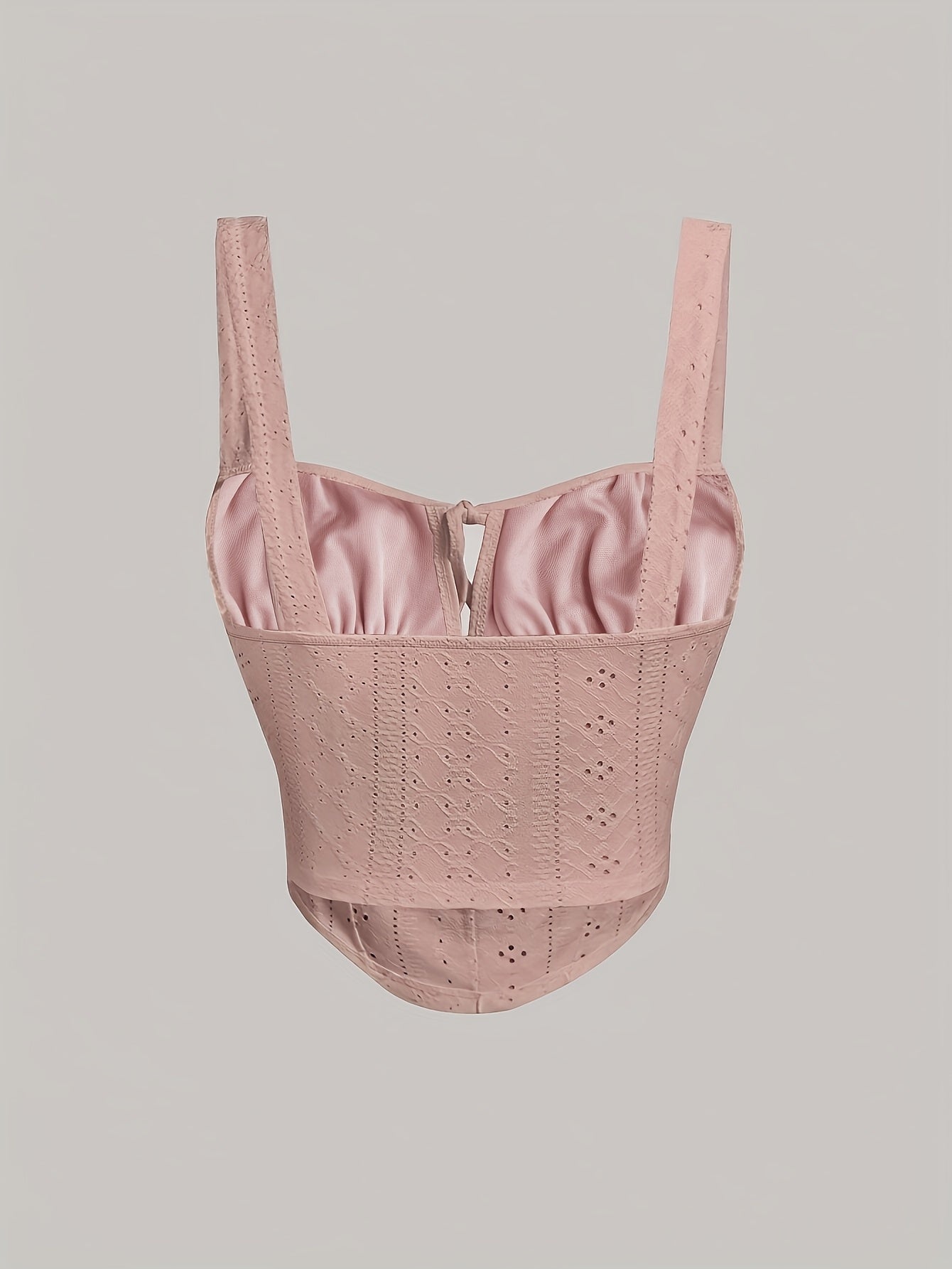 Dam Bustier Top med Knytning – Feminint och Trendigt Modeplagg för Vår och Sommar