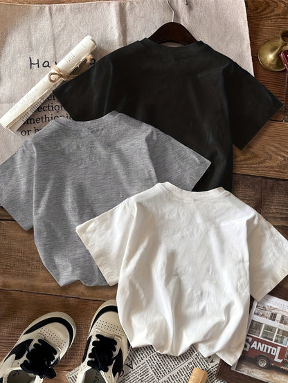Dam T-shirt med tryck – Vintage College Stil, Stadsmotiv, Avslappnad Vardag