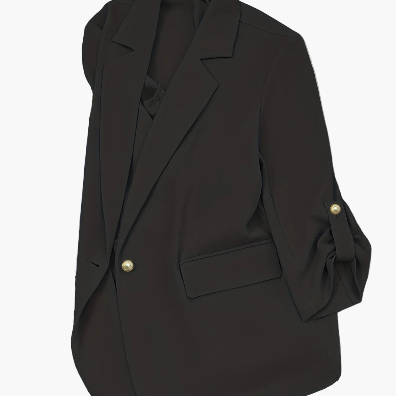 Dam Blazer Casual Vår/Sommar Kavaj med Enkelknäppning och Modern Design