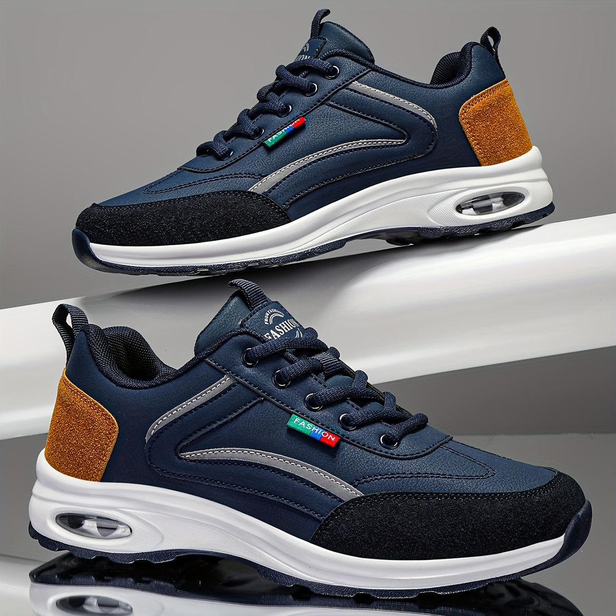 Herr Sneakers Sportiga Fritidsskor med Modern Design för Vardag och Träning