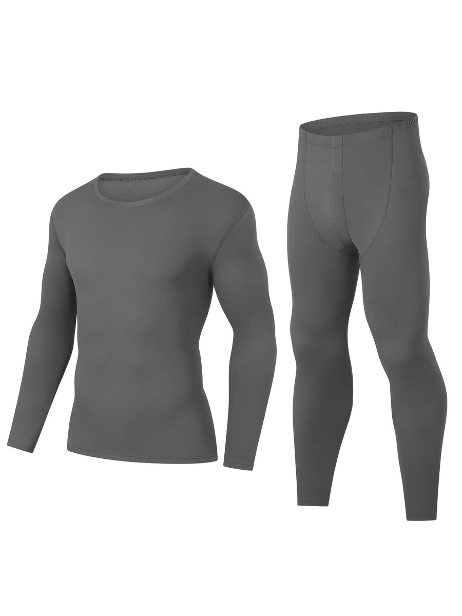 Värmande underställsset med långärmad tröja och byxor, 4-pack