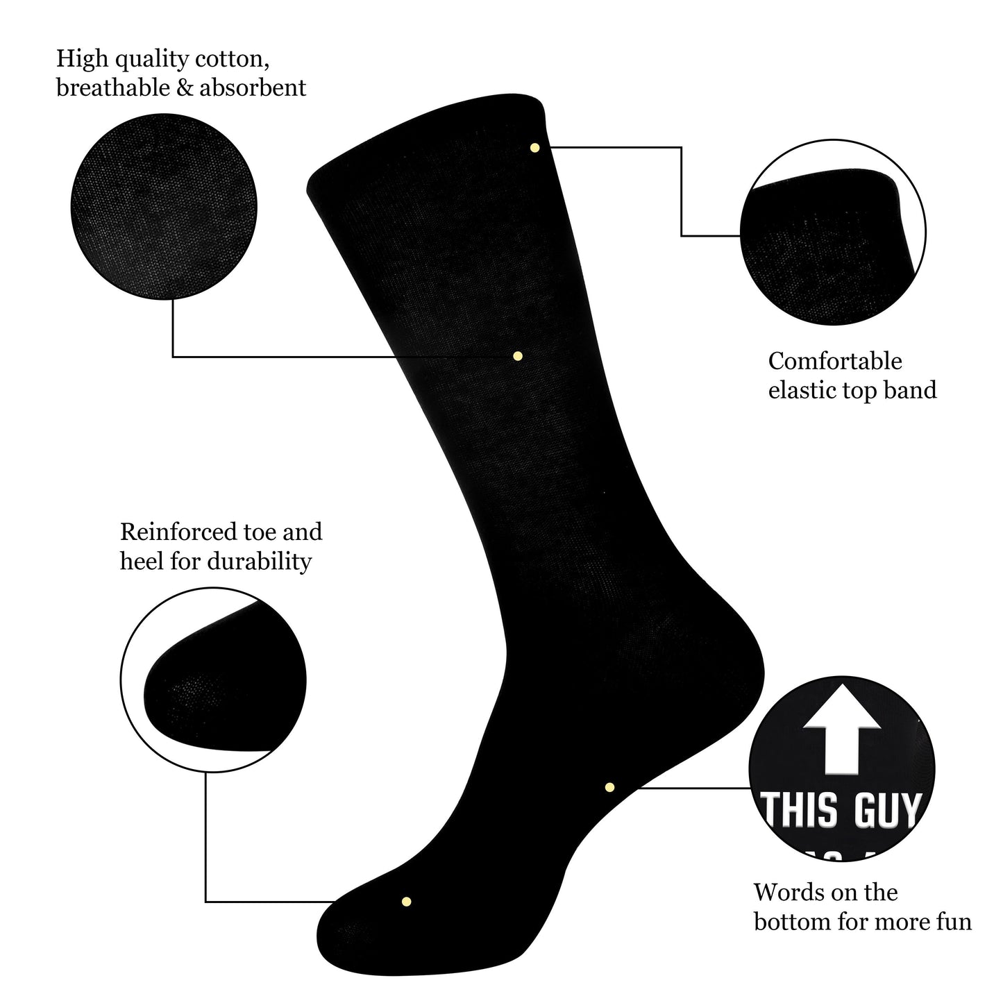 Herrsockor med text – Roliga strumpor med budskap för pappa – Best Dad Ever presentidé