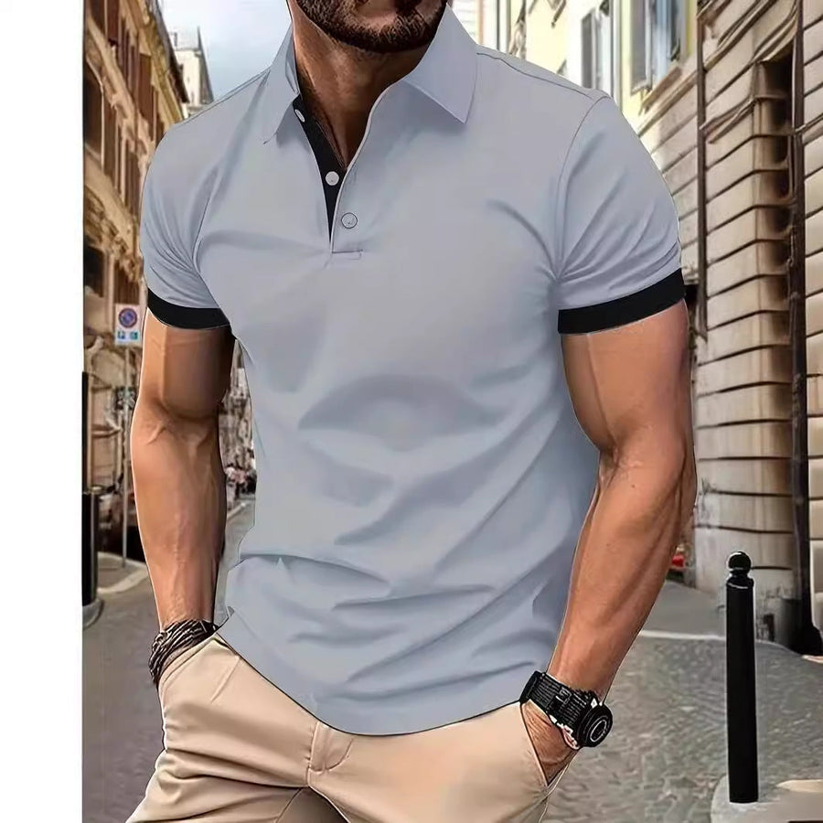 Brett – Kortärmad Polo Skjorta för Män