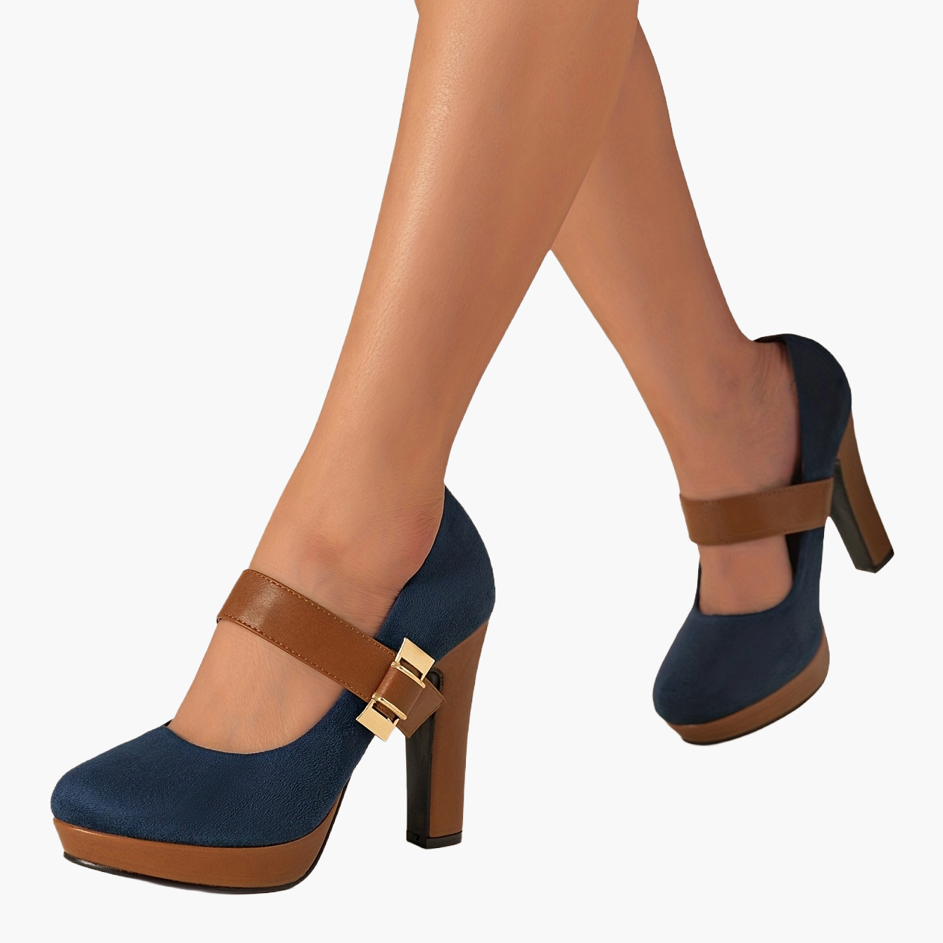 Dam Elegant Mary Jane Pumps med Hög Klack för Fest och Vardag